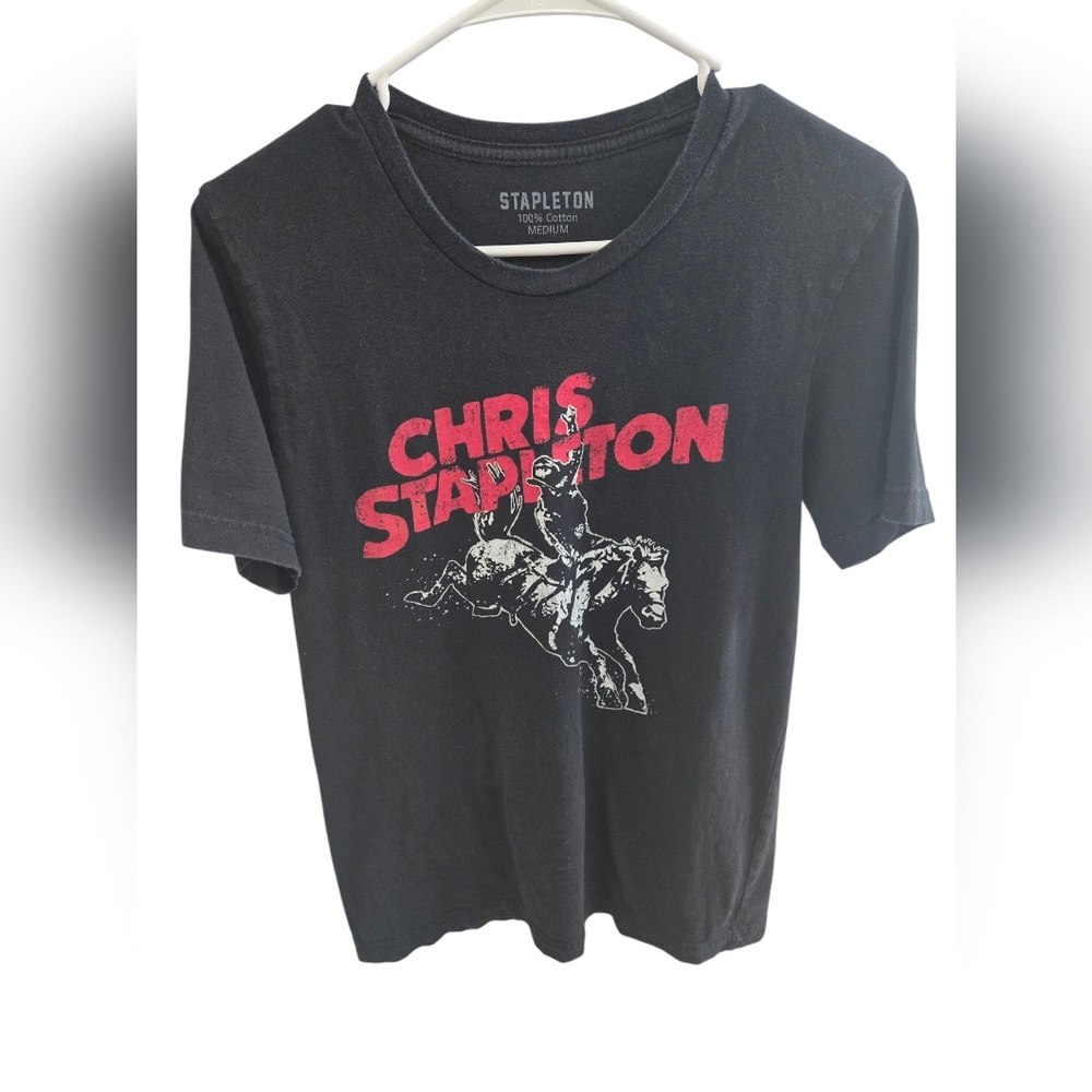 Chris Stapleton Black Graphic T-Shirt Tee Medium
